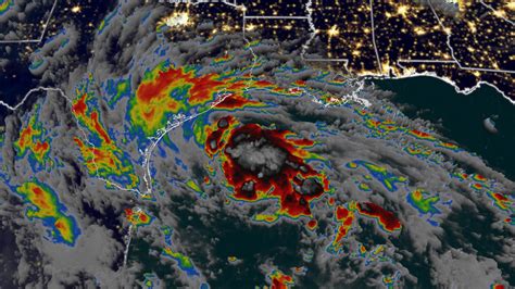 Tropical Depression Harold weakening south of Central Texas